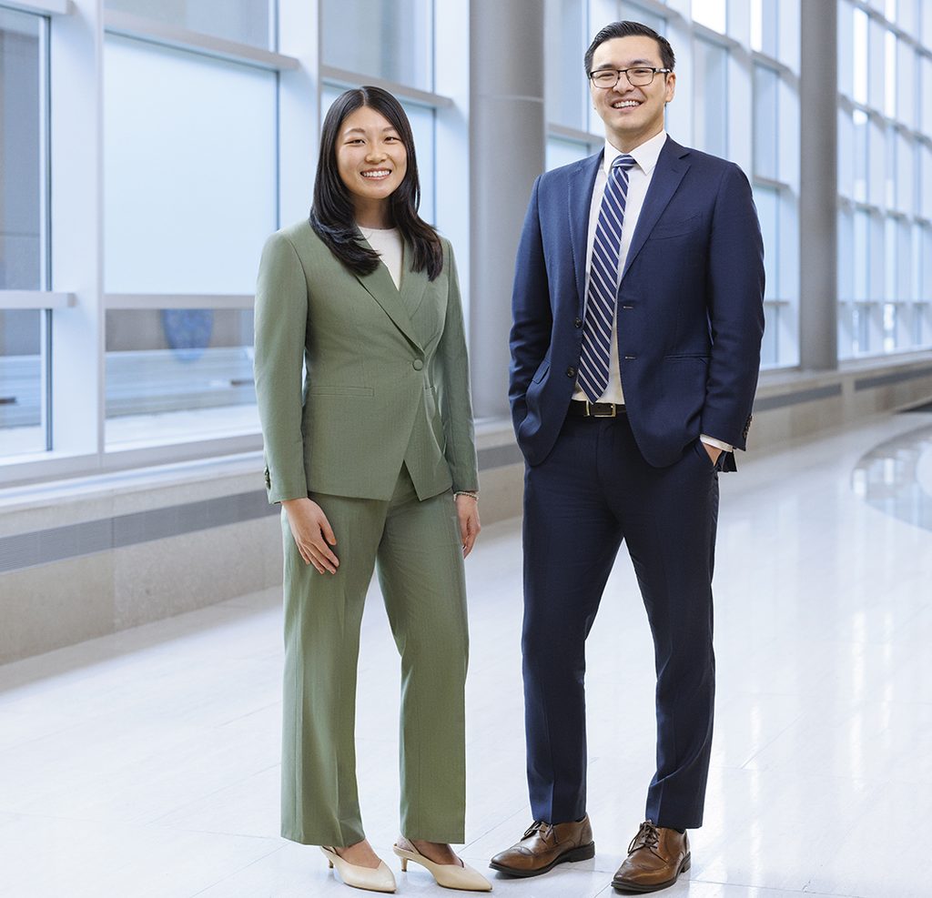 Kathryn Xu and Michael Zhang - Kathryn Xu, Medical Student, and Michael Zhang, MD, Clinical Dermatology Associate consultant. Asset taken for use in Mayo Clinic Alumni Magazine 2026, Issue 2. This image selected for print.